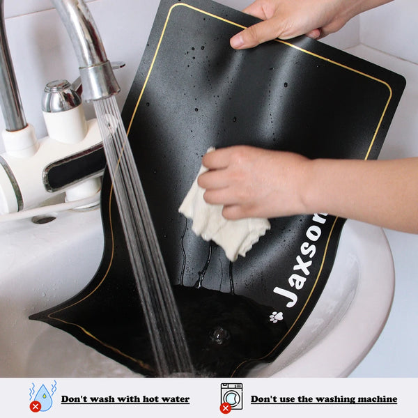 Load image into Gallery viewer, Gold Border Pet Place Mat - Personalised