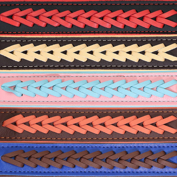 Load image into Gallery viewer, Colour Plait Gold - Personalised Collar