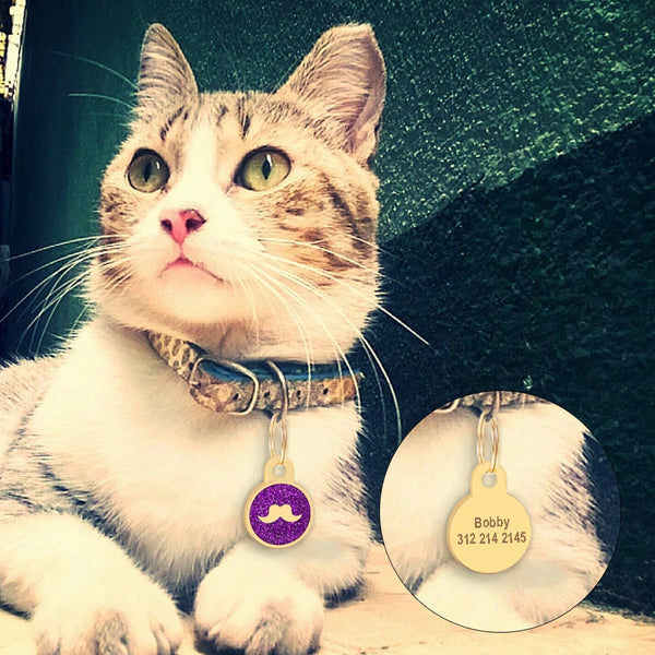 Load image into Gallery viewer, Gold Paw Pet Tag - Personalised Engraving