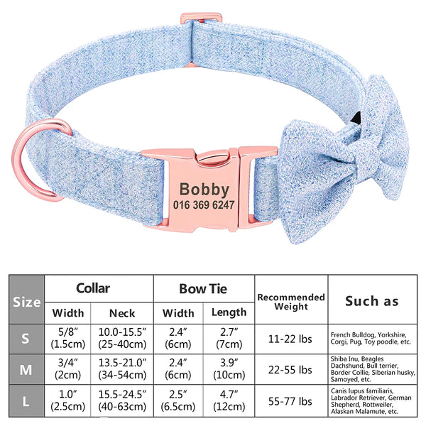 Load image into Gallery viewer, Houndstooth Bow Tie - Personalised Collar