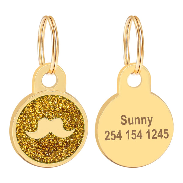 Load image into Gallery viewer, Gold Paw Pet Tag - Personalised Engraving