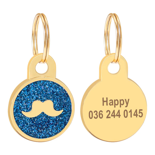 Load image into Gallery viewer, Gold Paw Pet Tag - Personalised Engraving
