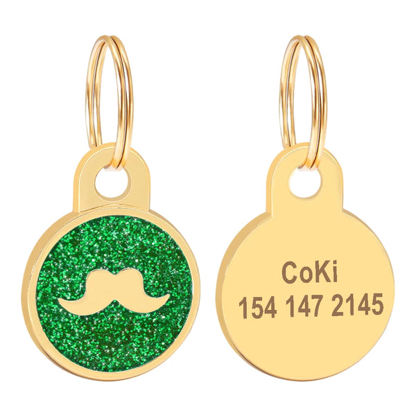 Load image into Gallery viewer, Gold Paw Pet Tag - Personalised Engraving