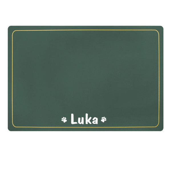 Load image into Gallery viewer, Gold Border Pet Place Mat - Personalised