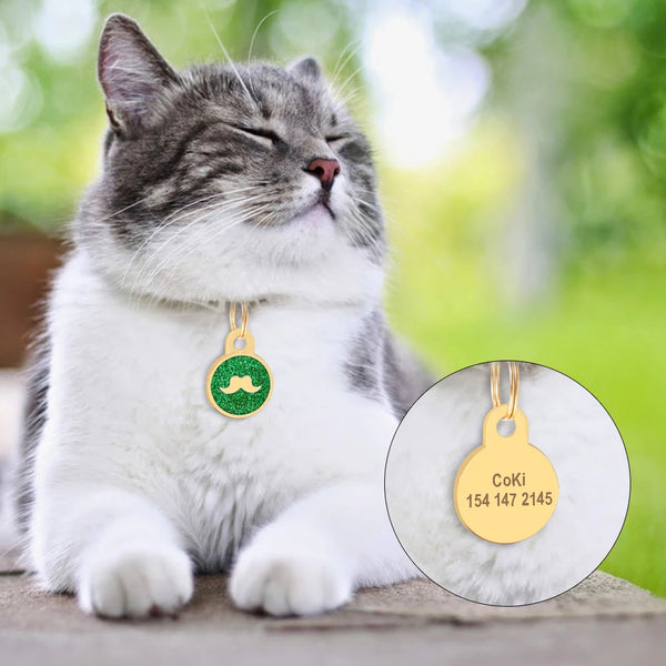 Load image into Gallery viewer, Gold Paw Pet Tag - Personalised Engraving