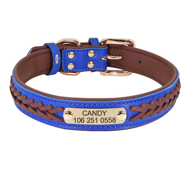 Load image into Gallery viewer, Colour Plait Gold - Personalised Collar