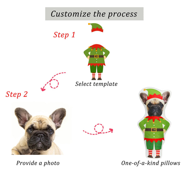 Load image into Gallery viewer, Custom Pet Elf Pillow