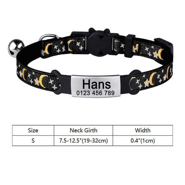 Load image into Gallery viewer, Moon Dust - Personalised Cat Collar