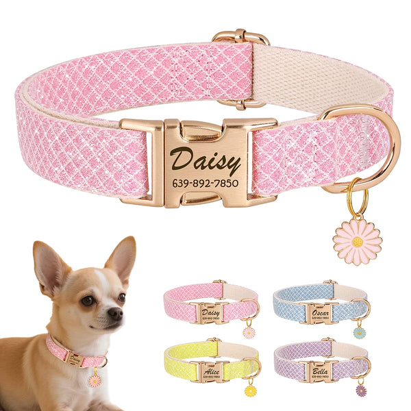 Load image into Gallery viewer, Daisy Chain - Personalised Collar