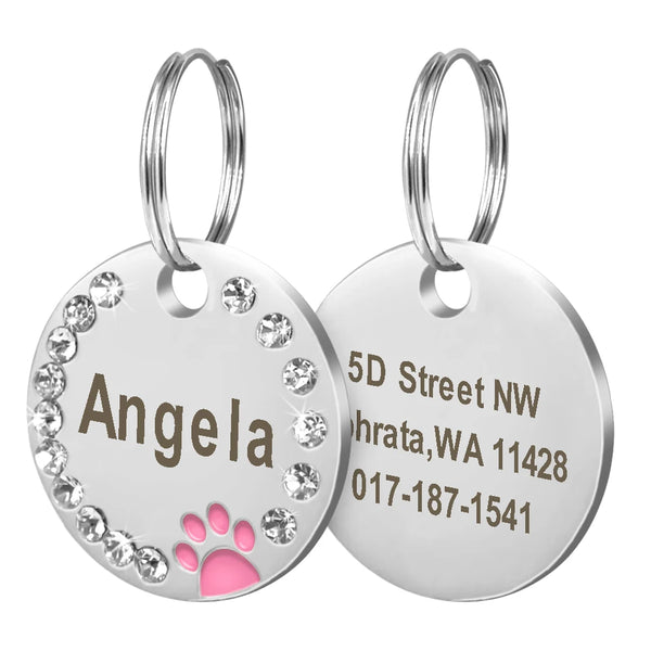 Load image into Gallery viewer, Colour Paw Pet Tag - Personalised Engraving