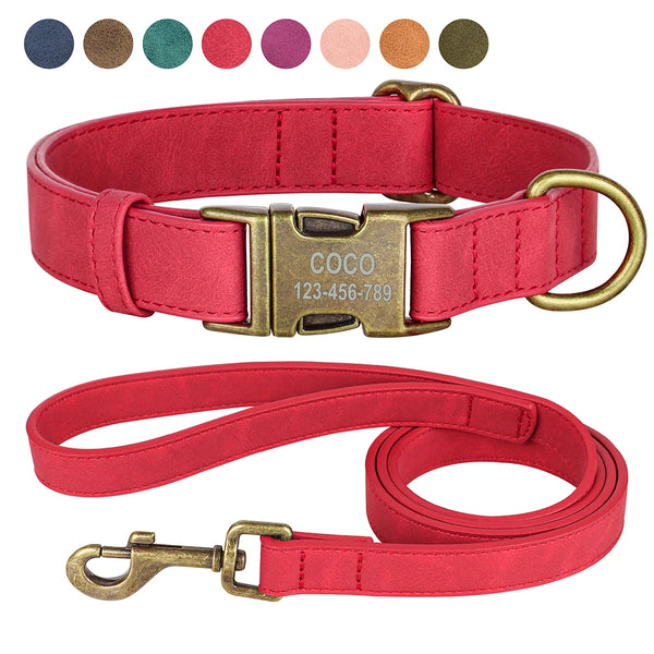 Load image into Gallery viewer, Vintage Bronzed - 2 Piece Set - Leash & Personalised Collar