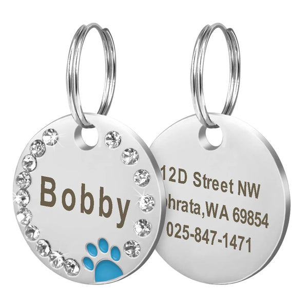 Load image into Gallery viewer, Colour Paw Pet Tag - Personalised Engraving