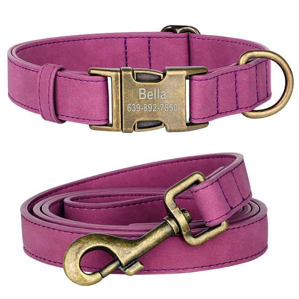Load image into Gallery viewer, Vintage Bronzed - 2 Piece Set - Leash & Personalised Collar