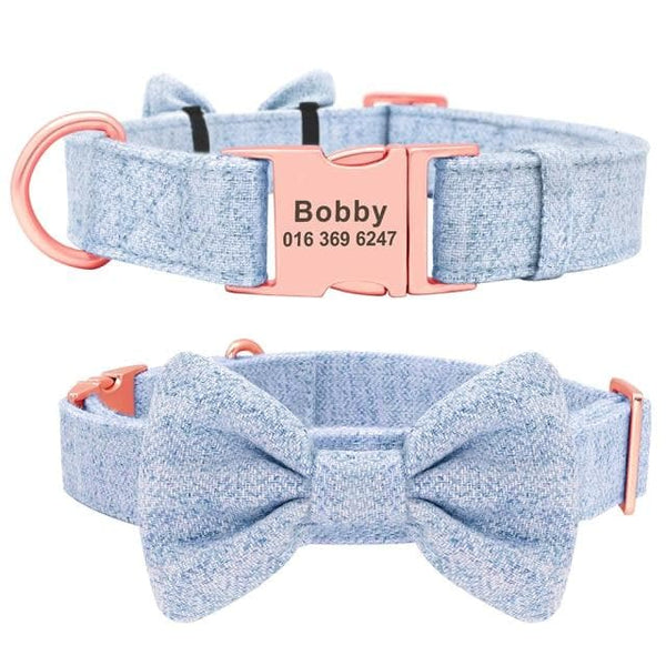 Load image into Gallery viewer, Houndstooth Bow Tie - Personalised Collar
