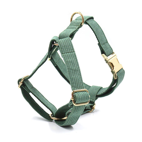 Load image into Gallery viewer, Corduroy Crush Olive - Personalised Harness