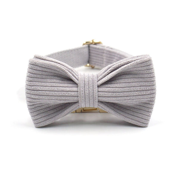 Load image into Gallery viewer, Corduroy Crush Slate - Leash, Poop Bag Holder & Personalised Collar