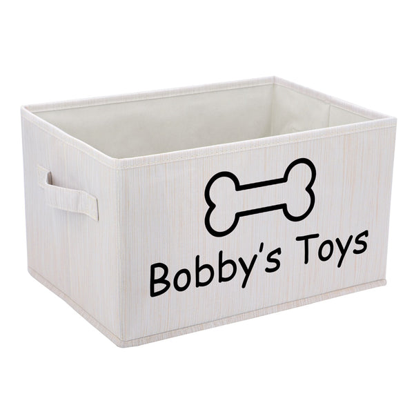 Load image into Gallery viewer, Paw Bone Toy Storage Box - Personalised Name