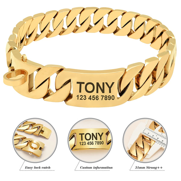 Load image into Gallery viewer, P.I.M.P Chain - Personalised Collar