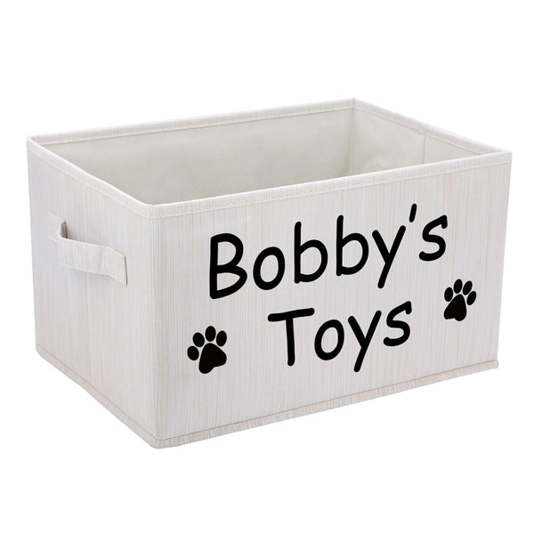 Load image into Gallery viewer, Paw Bone Toy Storage Box - Personalised Name