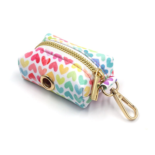 Load image into Gallery viewer, Watercolour Love Pink - Leash, Poop Bag Holder & Personalised Collar