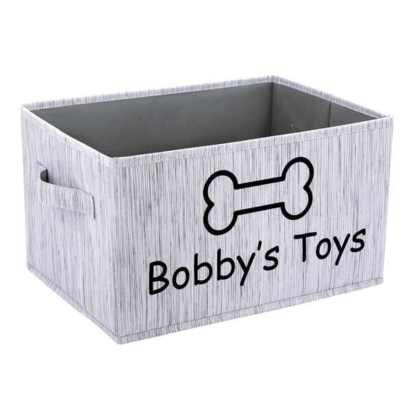 Load image into Gallery viewer, Paw Bone Toy Storage Box - Personalised Name