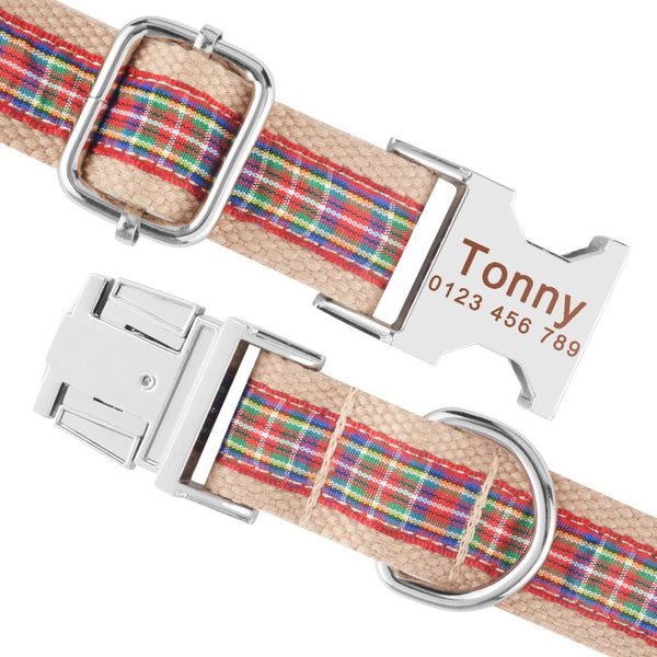 Load image into Gallery viewer, Picnic Red - Personalised Collar
