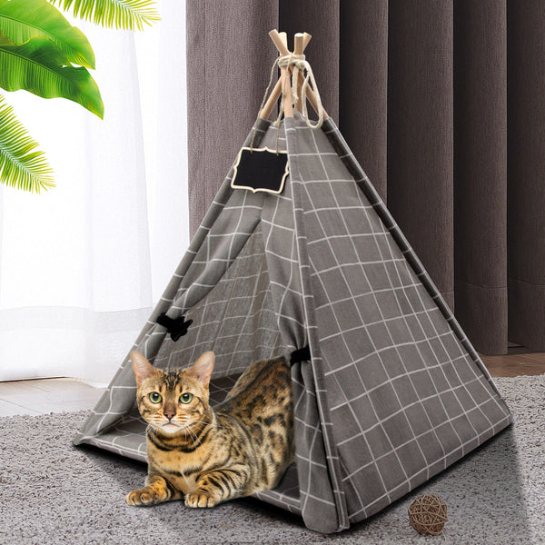 Load image into Gallery viewer, Tee Pee Tent Pet Bed