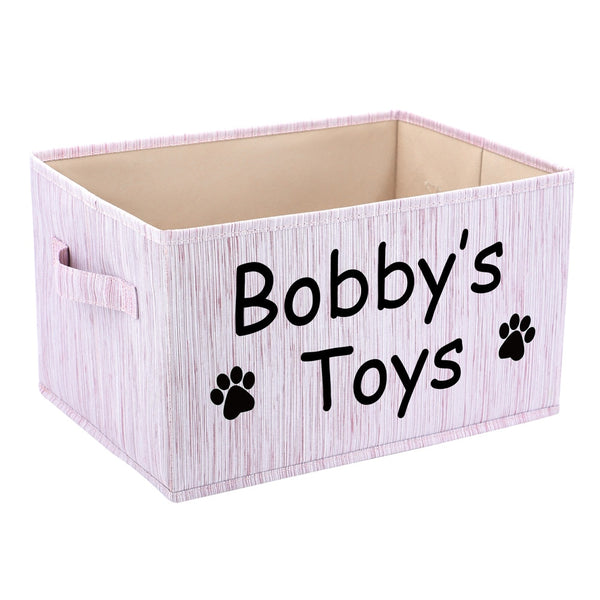 Load image into Gallery viewer, Paw Bone Toy Storage Box - Personalised Name