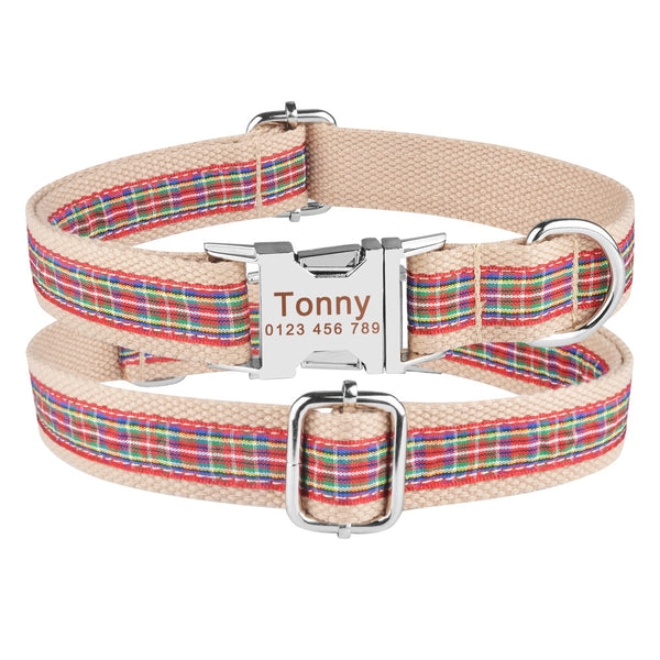 Load image into Gallery viewer, Picnic Red - Personalised Collar