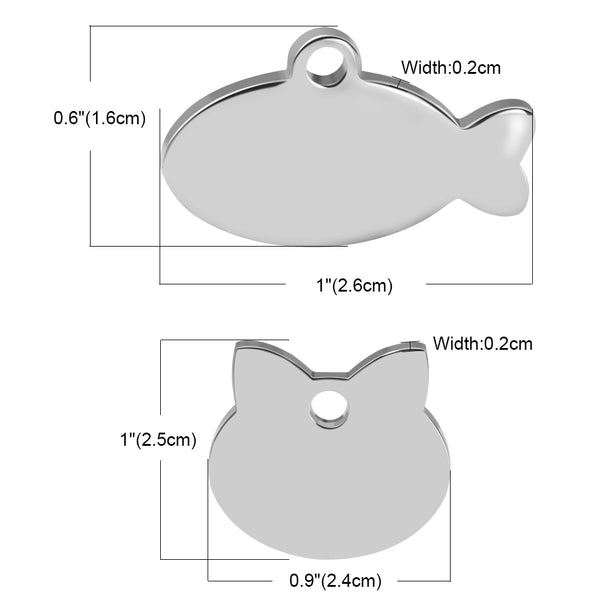 Load image into Gallery viewer, Cat Fish Pet Tag - Personalised Engraving