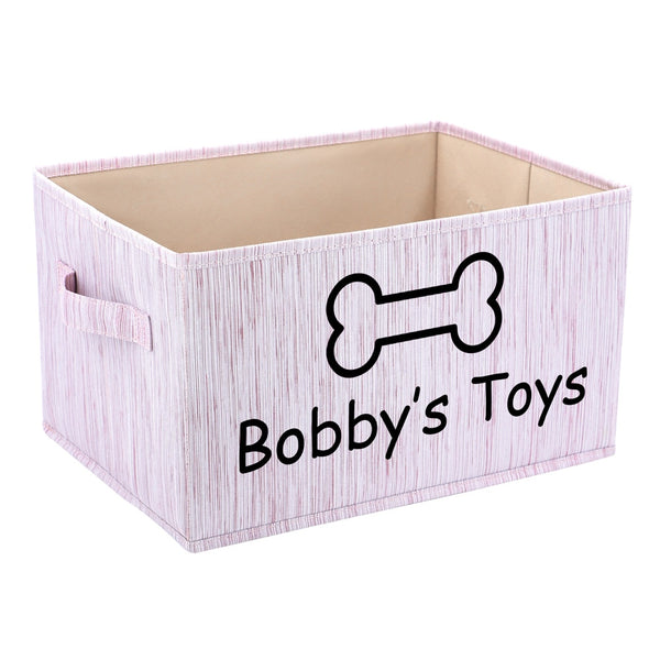 Load image into Gallery viewer, Paw Bone Toy Storage Box - Personalised Name