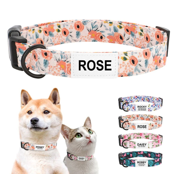 Load image into Gallery viewer, Floral Dream Print - Personalised Collar