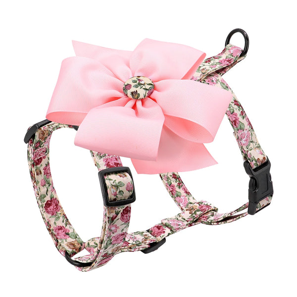 Load image into Gallery viewer, Spring Floral Bow Harness