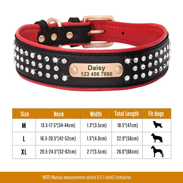 Load image into Gallery viewer, Lush Diamonds Leather - Personalised Collar