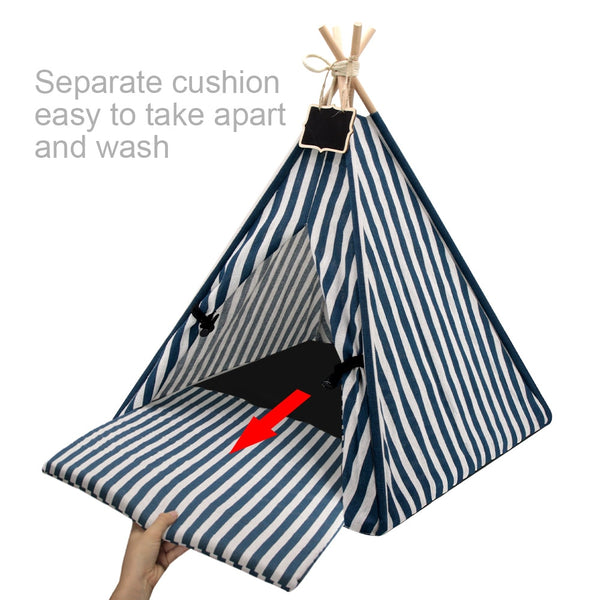 Load image into Gallery viewer, Tee Pee Tent Pet Bed