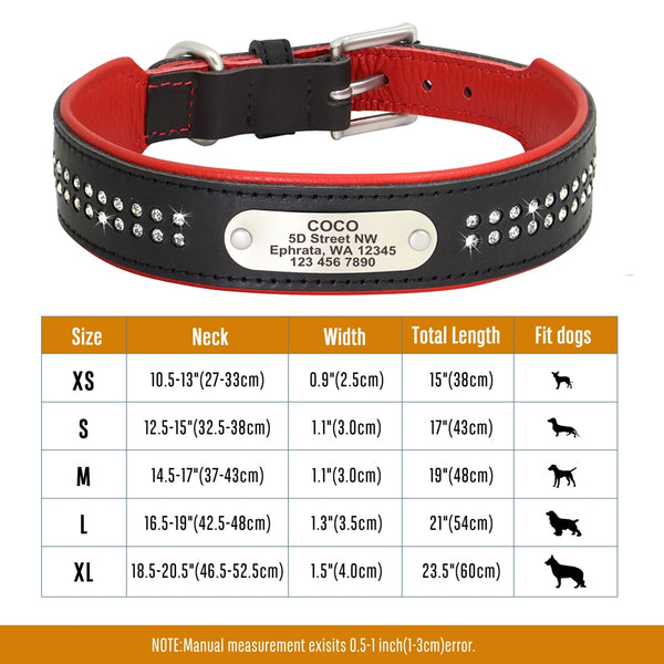 Load image into Gallery viewer, Sparkle Diamond Leather - Personalised Collar