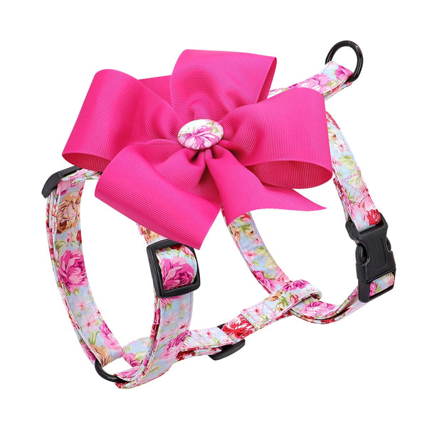 Load image into Gallery viewer, Spring Floral Bow Harness