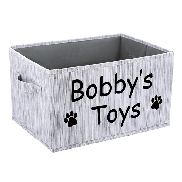 Load image into Gallery viewer, Paw Bone Toy Storage Box - Personalised Name