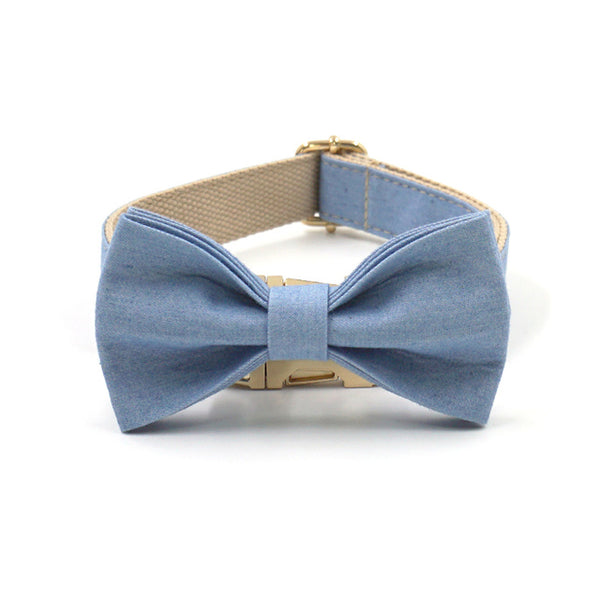 Load image into Gallery viewer, Denim Crush - Leash, Poop Bag Holder & Personalised Collar