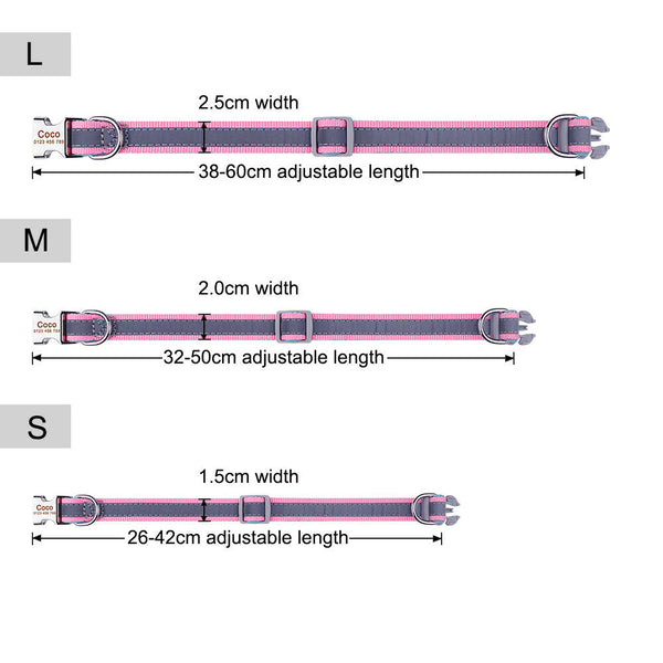 Load image into Gallery viewer, Reflect Line - Personalised Collar