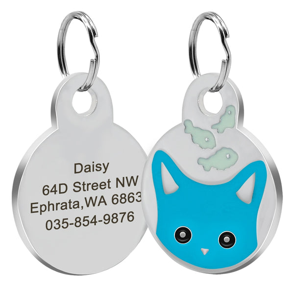Load image into Gallery viewer, Glow Fish Pet Tag - Personalised Engraving
