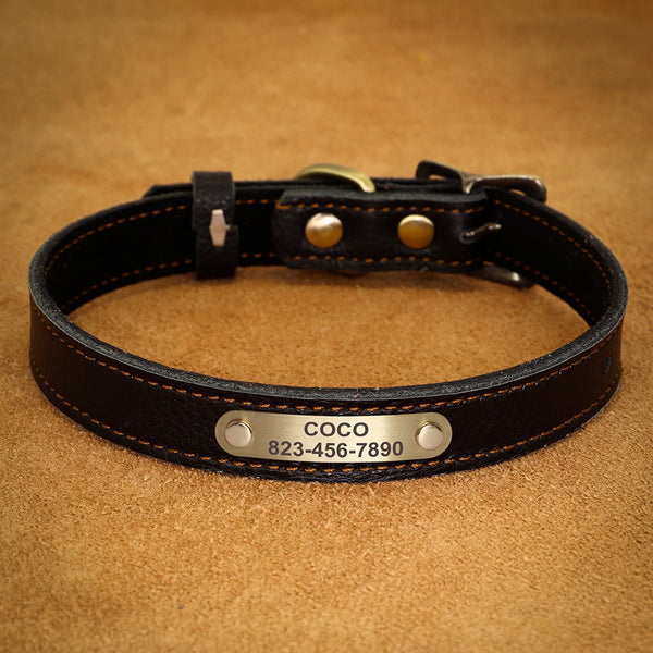 Load image into Gallery viewer, Satin Leather - Personalised Collar