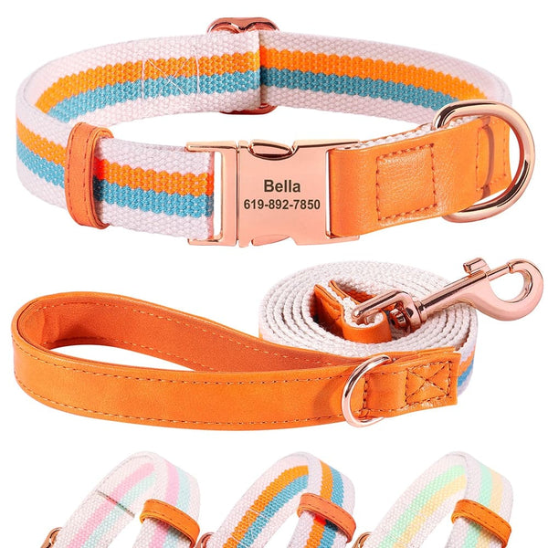 Load image into Gallery viewer, King Inspector Rose - 2 Piece Set - Personalised Collar and Leash