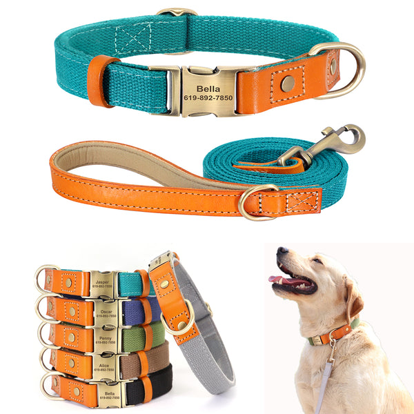 Load image into Gallery viewer, King Inspector - 2 Piece Set - Leash & Personalised Collar