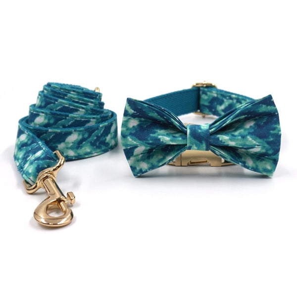 Load image into Gallery viewer, Sea Glass Sets - Harness, Leash, Poop Bag Holder and Collar