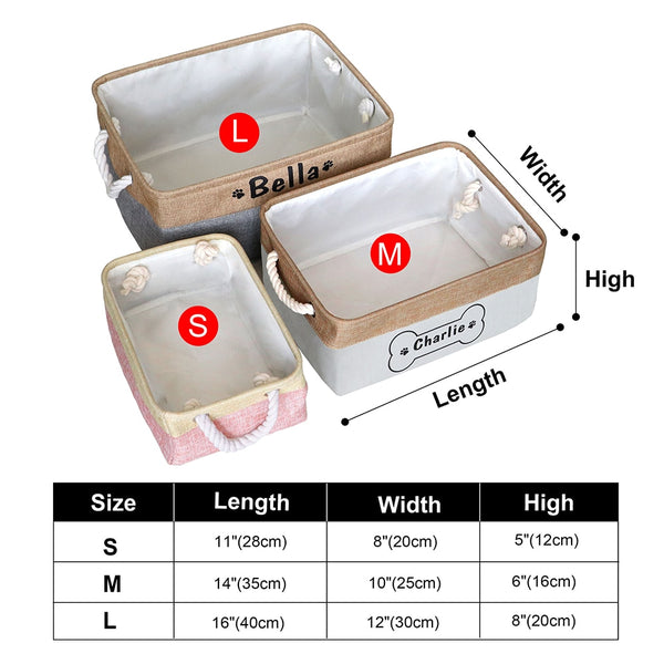 Load image into Gallery viewer, Layer Rope Pet Accessories Box - Personalised Name