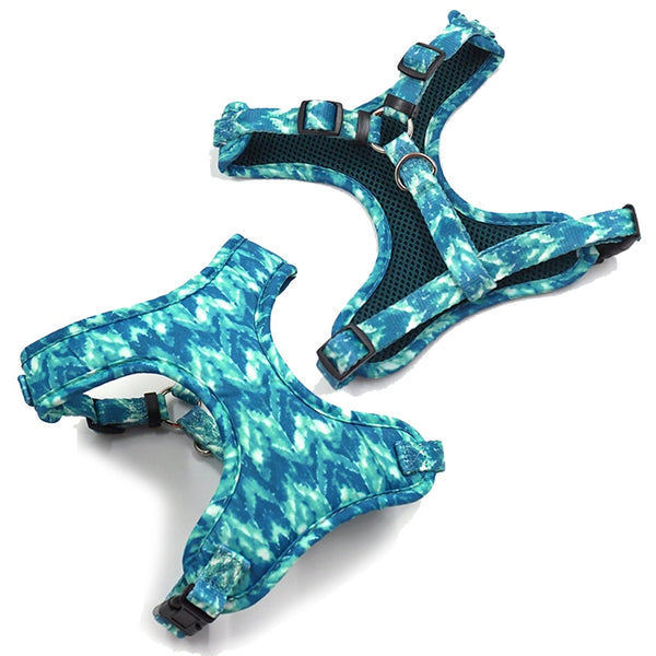 Load image into Gallery viewer, Sea Glass Sets - Harness, Leash, Poop Bag Holder and Collar