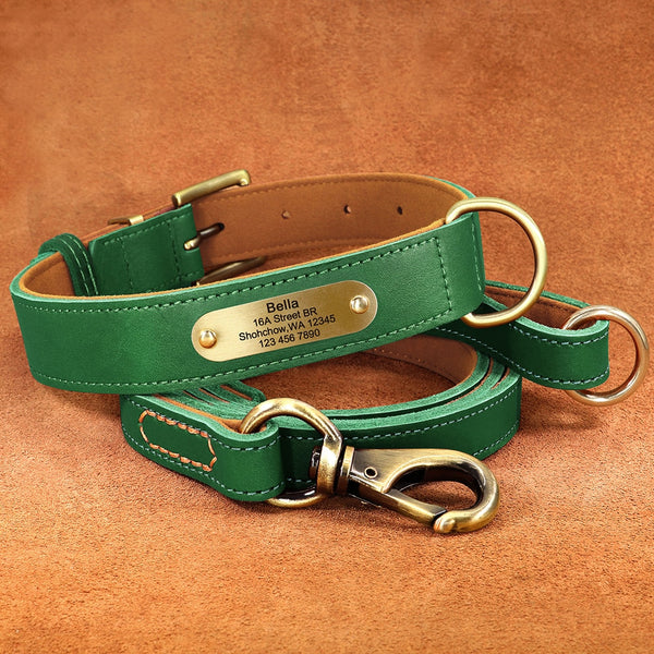Load image into Gallery viewer, Diesel Leather - Leash & Personalised Collar