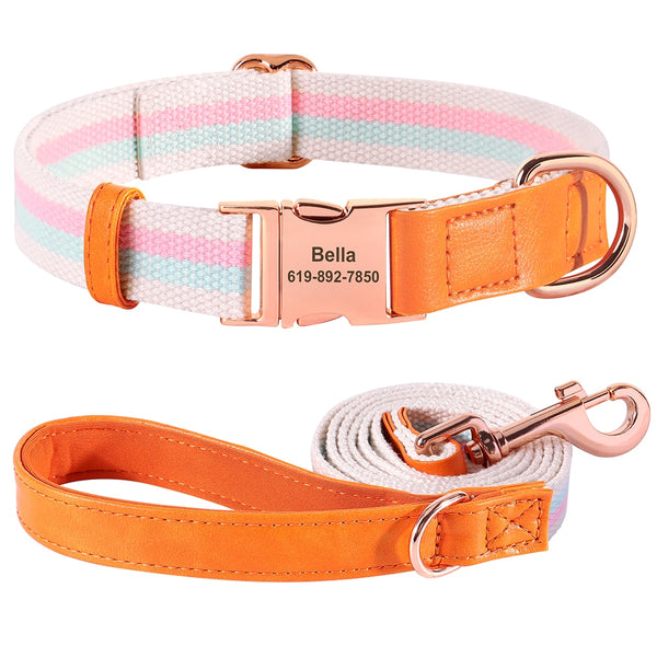 Load image into Gallery viewer, King Inspector Rose - 2 Piece Set - Personalised Collar and Leash