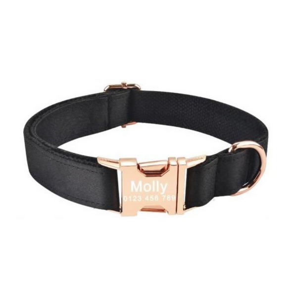 Load image into Gallery viewer, Black Rose - Personalised Collar